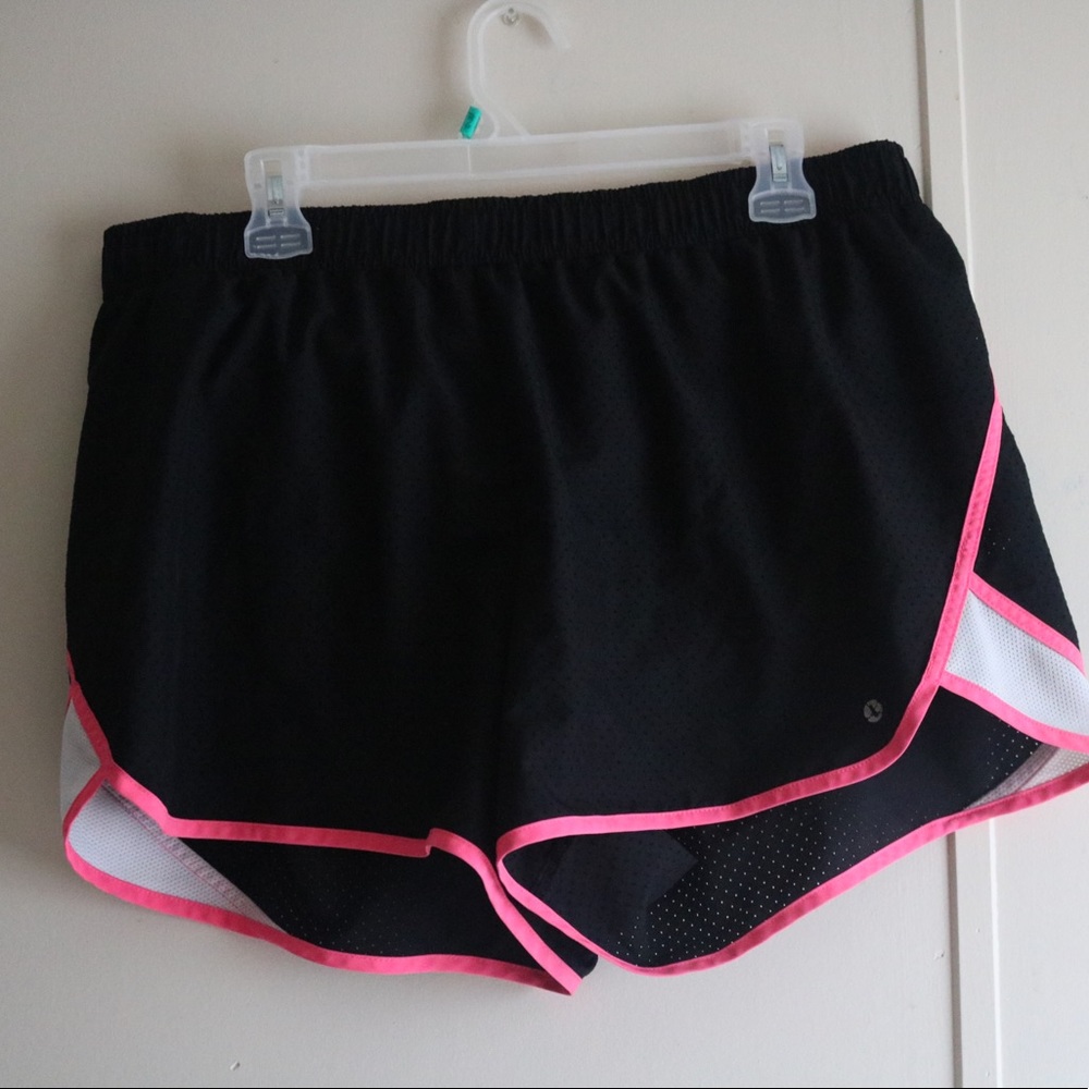 Xersion Pink and Black WorkOut shorts.